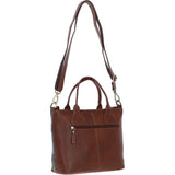 Versatile Ashwood Leather & Harris Tweed® Cloth Shoulder Bag Tan/Mcload: TW-22-02-TM