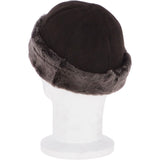 Ladies Luxury Sheepskin Hat Mid Brown: 34