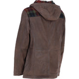 Ashwood Leather x Harris Tweed Men’s Hooded Casual Jacket Brown/Red/Green: TW-905-07-BR