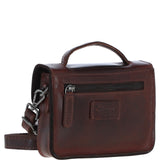Ashwood Leather Mini Crossbody Satchel Bag Brandy: P-61