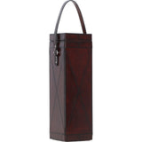 Ashwood Leather's Premium Wine Bottle Case with Strap Chestnut: LF-127