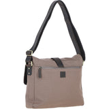 Fenland Canvas & Leather Crossbody Bag Mud/grey: FEN-754