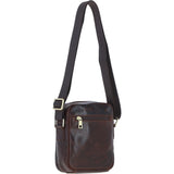 Ashwood Leather Men's Cross Body Bag Brown: PL-43
