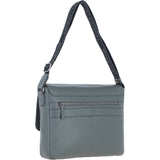 Brampton Leather Men's Emissary Messenger Bag Grey: 64403