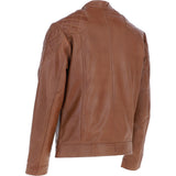 Ashwood Men's Leather Biker Jacket Tan: 8055