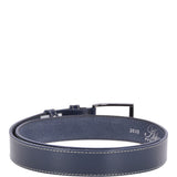 Mens Leather Belt Navy: AB-12