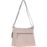 Sleek Luxe Leather Shoulder Bag Mushroom: Mourne