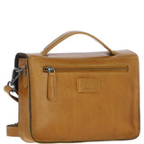 Ashwood Leather Medium Crossbody Satchel Bag Mustard: P-62
