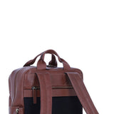 Mens Leather Backpack chestnut: Jordan