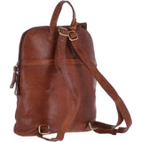 Small Vintage Leather Backpack Honey  – G25