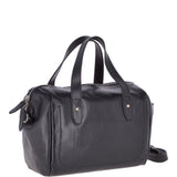 The Bridge Medium Italian Leather Barrel Bag Iron Blue  - 44253 01 09 NH