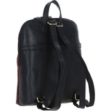Exquisite Ashwood Leather & Harris Tweed® Cloth Backpack Black/Green/Red: TW-25-07-BR