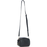 Ashwood Leather Compact Crossbody Bag with Adjustable Strap Black: Y-53
