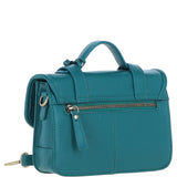 Stylish Ashwood Leather Medium Satchel Bag Green: Y-62