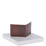 Cow Waxy Leather Classic 3 Card Bill-Fold and Coin Wallet Tan : 1552