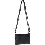 Ashwood Genuine Leather Crossbody Bag Black: G-15