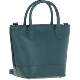 Ashwood Leather & Harris Tweed® Cloth Large Grab Bag Green/Watch: TW-64-18-GW