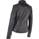 Leather Biker Jacket Black: N-21