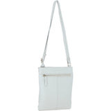 Ashwood Leather Smart Tab Cross Body Bag Ice Grey: 63621/Tab