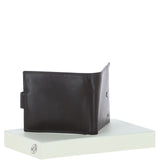 Classic 3 Card & ID Billfold Tab Wallet Leather Wallet Brown : 1222-VT