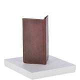 Cow Waxy Large Leather Classic 8 Card Bill-Fold  Wallet Tan : 1558