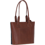 Ashwood Leather & Harris Tweed® Cloth Genuine Leather Shoulder Bag Tan/Watch: TW-23-04-TW