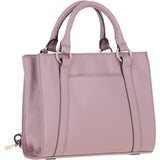 Real Leather Handbag with Adjustable Crossbody Strap Woodrose: 64867