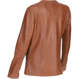 Ladies Ashwood Leather Casual Jacket Tan: AWL-881