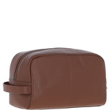 Gabicci Leather Washbag With Striped Tan: GB-64953