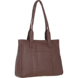 Sleek & Spacious Shoulder Bag Cognac: London