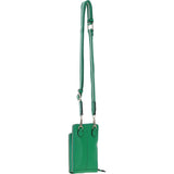 Ashwood Leather Luxury Crossbody Phone Bag Design-X Green: X-31
