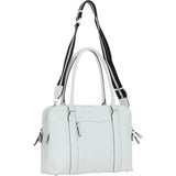 Ashwood 3 Section Large Leather Handbag White: X-39