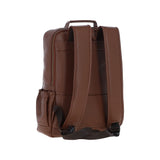 Gabicci Leather Backpack with Striped Front Detail Tan: GB-64954