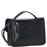 Ashwood Leather Medium Crossbody Satchel Bag Black: P-62