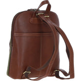 Exquisite Ashwood Leather & Tweed Backpack Tan/Green Check: TW-25-010-TGNH
