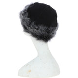 Ladies Luxury Sheepskin Long Hair Hat Black/Brissa: KB-496