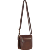 Ashwood Small Leather Crossbody Bag Brown: V-80