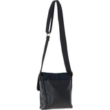 Ashwood Leather & Harris Tweed® Cloth Bodybag Black/Watch: TW-41-03-BW