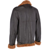 Soft Sheepskin Pilot Jacket Brown/ Dark Ginger: KE B3