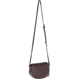 Ashwood Leather Crossbody Bag with Woven Details Brown: GV-63753