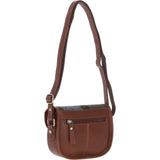 Ashwood Leather & Harris Tweed® Cloth Saddle Bag Tan/Mcload: TW-26-02-TM