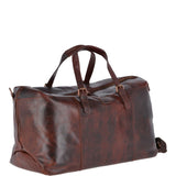 Large  Leather Weekend Vintage Travel Bag Vintage Tan : Oliver