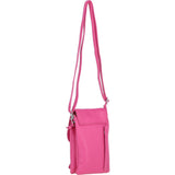 Ashwood Leather Smartphone Crossbody Bag Hot Pink: York