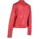 Leather Jacket Red: NANCY