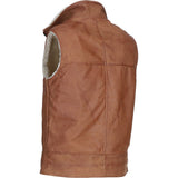 Ashwood Men's Leather Waistcoat Tan: SIGMA