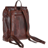 Medium Leather Zip Around Vintage Backpack Tan : Fred