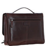 Ashwood Leather Unisex Large Crossbody Satchel Bag Brandy: P-63