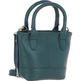 Ashwood Leather & Harris Tweed® Cloth Small Grab Bag Green/Watch: TW-63-18-GW