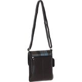 Ashwood Leather & Harris Tweed® Cloth Twist Lock Crossbody Bag Brown/Mcload: TW-31-01-BM