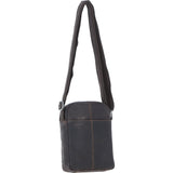 Real Leather Compact Crossbody Bag Brown: SICILY